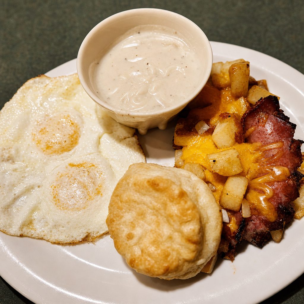 16. Grilled Smoke Sausage & Eggs.